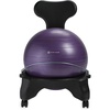 image:imageGaiam Kids Balance Ball Chair Active Seating Metal Frame BlueGreen  52cm AntiBurst Stability Ball  Core Engagement While Sitting  Pump Included  Home amp Office Desk Use  Active SeatingPurple