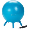 image:imageGaiam Kids StayNPlay Balance Ball Chair BuiltIn Legs  BuiltIn Stability Legs  Active Classroom Seating  Core Engagement  Kids Desk Chair  Pump IncludedBlue