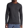 image:imageGaiam Mens Everyday Basic Long Sleeve Crewneck Top Standard Fit Stretch Midweight MaterialBrown