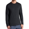 image:imageGaiam Mens Long Sleeve Crewneck Top Standard Fit Stretch Midweight MaterialBlack Heather  Intent