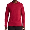 image:imageGaiam Mens Power Long Sleeve Crewneck Top Standard Fit Stretch Heavyweight Fleece MaterialBiking Red Heather