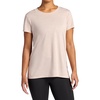 image:imageGaiam Womens Restore Rib Mix TShirt Relaxed Fit Lightweight Heathered Material HighLow HemMushroom
