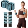 image:imageGaiam Wrist and Ankle Weights Wearable Bracelet to Strengthen Tone amp Sculpt Adjustable Ankle Weights for Women amp Men for Yoga Dance Pilates Barre Cardio Home amp Gym UseSeafoam