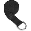 image:imageGaiam Yoga Strap Premium Athletic Stretch Band with Adjustable Metal DRing Buckle Loop  Exercise amp Fitness Stretching for Yoga Pilates Physical Therapy Dance Gym WorkoutsBlack