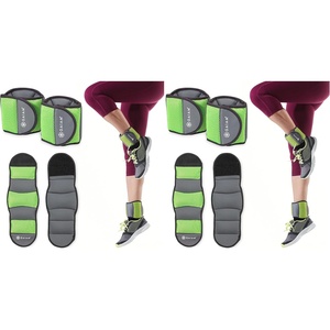 image:imageGaiam Ankle Weights Wearable Bracelet to Strengthen Tone amp Sculpt Adjustable Ankle Weights for Women amp Men for Yoga Dance Pilates Barre Cardio Home amp Gym UseSoft Teal