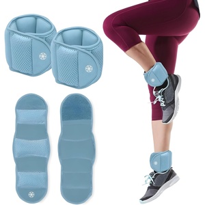 image:imageGaiam Ankle Weights Wearable Bracelet to Strengthen Tone amp Sculpt Adjustable Ankle Weights for Women amp Men for Yoga Dance Pilates Barre Cardio Home amp Gym UseSoft Retro Blue