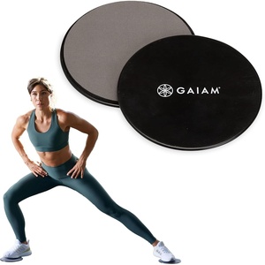 image:imageGaiam Core Sliding Discs  Dual Sided Workout Sliders for Carpet amp Hardwood Floor  Home Ab Pads Exercise Equipment Fitness Sliders for Women and Men1 EA Pack of 12