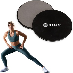 image:imageGaiam Core Sliding Discs  Dual Sided Workout Sliders for Carpet amp Hardwood Floor  Home Ab Pads Exercise Equipment Fitness Sliders for Women and Men1 EA