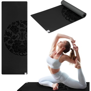 image:imageGaiam DryGrip Yoga Mat NonSlip Hot Yoga  Sweatresistant drygrip surface stays nonslip even in hot yoga Cushioned support for floor workoutsBlack