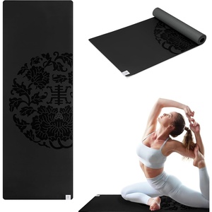 image:imageGaiam DryGrip Yoga Mat NonSlip Hot Yoga  Sweatresistant drygrip surface stays nonslip even in hot yoga Cushioned support for floor workoutsBlack XL