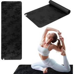 image:imageGaiam DryGrip Yoga Mat NonSlip Hot Yoga  Sweatresistant drygrip surface stays nonslip even in hot yoga Cushioned support for floor workoutsCamo