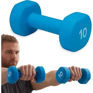 image:imageGaiam Dumbbell Hand Weight Sold in Singles  Neoprene Coated Exercise amp Fitness Dumbbell for Home Gym Workouts and Strength Training  Free Weights for Women and Men10lb