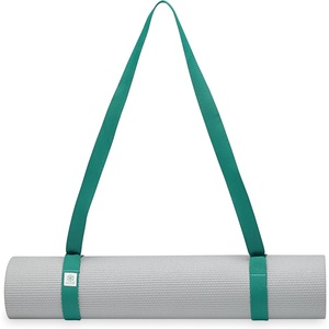 image:imageGaiam EasyCinch Yoga Mat Sling  Durable Carrying Strap for Yoga Mat with Metal DRings for Secure Fit No Mat IncludedTurquoise Sea Or Granite Storm