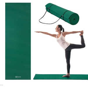 image:imageGaiam Essentials 14 Thin 6mm Yoga amp Pilates Fitness amp Exercise Mat with EasyCinch Carrier Strap Cusion Support For Fitness and Gym WorkoutsGreen