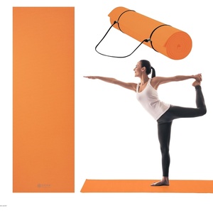 image:imageGaiam Essentials 14 Thin 6mm Yoga amp Pilates Fitness amp Exercise Mat with EasyCinch Carrier Strap Cusion Support For Fitness and Gym WorkoutsOrange