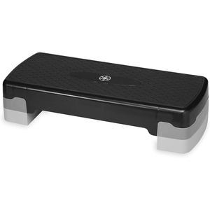 image:imageGaiam Essentials Exercise Step Platform Aerobic Stepper Bench Fitness Equipment Workout Deck with Adjustable Riser Height amp Non Slip Textured Surface Black