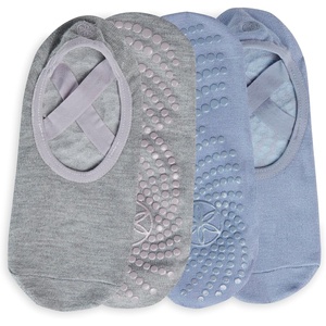 image:imageGaiam Grippy Studio Yoga Socks NonSlip OpenToe One Size  Toeless Design  Silicone Dot Grip  Yoga Pilates amp Barre  TravelReady  Fits Womens Shoe 510Wild Lilac