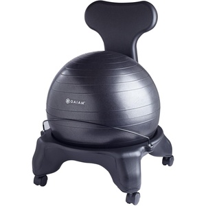 image:imageGaiam Kids Balance Ball Chair Active Seating Metal Frame BlueGreen  52cm AntiBurst Stability Ball  Core Engagement While Sitting  Pump Included  Home amp Office Desk Use  Active SeatingBlack