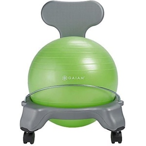 image:imageGaiam Kids Balance Ball Chair Classic Stability Pink  Kids Stability Ball Chair  Active Desk Seating Alternative  Core amp Balance Engagement  Pump Included  Ages 612