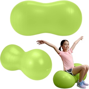 image:imageGaiam Kids Peanut Ball Chair Flexible Seating for Classroom  Active Bounce Seat  Wiggly Kids  Core Engagement  Ball ChairLime Green