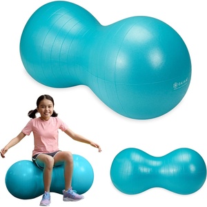 image:imageGaiam Kids Peanut Ball Chair Flexible Seating for Classroom  Active Bounce Seat  Wiggly Kids  Core Engagement  Ball ChairTeal