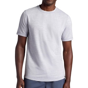 image:imageGaiam Mens Breathe Ease Short Sleeve Crewneck Top Standard Fit Stretch Heavyweight Performance MaterialSleet Heather
