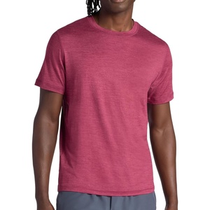 image:imageGaiam Mens Everyday Basic Crewneck Top Standard Fit Stretch Midweight MaterialBeet Heather