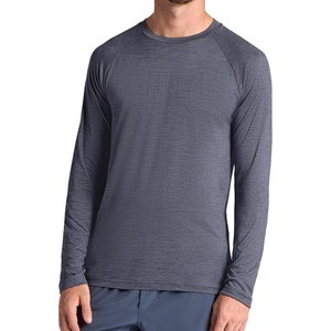 image:imageGaiam Mens Everyday Basic Long Sleeve Crewneck Top Standard Fit Stretch Midweight MaterialEbony Heather