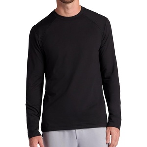 image:imageGaiam Mens Long Sleeve Crewneck Top Standard Fit Stretch Midweight MaterialBlack  Bliss Balance