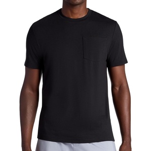 image:imageGaiam Mens Stretch Tech TShirt with Pocket Standard Fit Stretch Midweight MaterialBlack