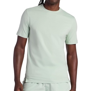 image:imageGaiam Mens Zen Vent Short Sleeve Crewneck TShirt Standard Fit Stretch Midweight MaterialDusty Green