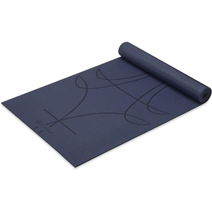 image:imageGaiam Premium Yoga Mat 6mm Thick Print Mat  Premium 6mm thick cushioning for joint support Nonslip print design for yoga Pilates amp floor workoutsAlignment Print Ink