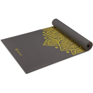 image:imageGaiam Premium Yoga Mat 6mm Thick Print Mat  Premium 6mm thick cushioning for joint support Nonslip print design for yoga Pilates amp floor workoutsCitron Sundial