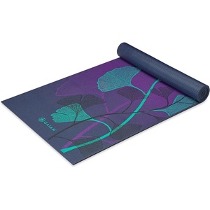 image:imageGaiam Premium Yoga Mat 6mm Thick Print Mat  Premium 6mm thick cushioning for joint support Nonslip print design for yoga Pilates amp floor workoutsLily Shadows