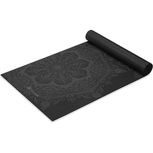 image:imageGaiam Premium Yoga Mat 6mm Thick Print Mat  Premium 6mm thick cushioning for joint support Nonslip print design for yoga Pilates amp floor workoutsMidnight Mandala