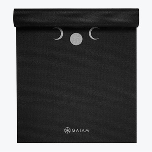 image:imageGaiam Premium Yoga Mat 6mm Thick Print Mat  Premium 6mm thick cushioning for joint support Nonslip print design for yoga Pilates amp floor workoutsNew Moon