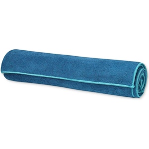 image:imageGaiam StayPut Yoga Mat Towel NonSlip Corner Pockets  Corner Pocket Anchors  Microfiber NonSlip  QuickDry  Hot Yoga Bikram amp Pilates  MatSizedLake