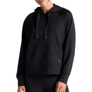 image:imageGaiam Womens Hudson Hoodie Relaxed Fit Stretch Cool Touch FabricBlack Tap Shoe