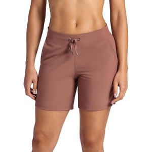 image:imageGaiam Womens Willow Walking Woven 7 Short Standard Fit Stretch Lightweight MaterialCafe Mocha