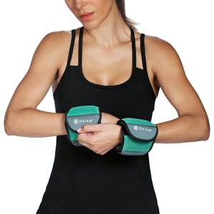 image:imageGaiam Wrist Weights Strength Training Weight Sets for Women amp Men with Adjustable Straps  Walking Running Pilates Yoga Dance Aerobics Cardio Exercises 3lb Set  Two 15lb weights
