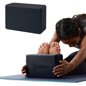 image:imageGaiam Yoga Block  Supportive LatexFree Eva Foam  Soft NonSlip Surface with Beveled Edges for Yoga Pilates MeditationBlack