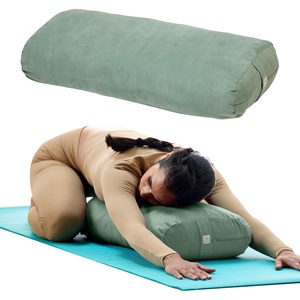 image:imageGaiam Yoga Bolster Pillow Supportive Cushion for Restorative Yoga  Firm cottonfilled bolster supports stretching amp restorative poses Carry handle washable cover yoga propSage