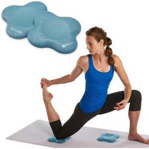 image:imageGaiam Yoga Knee Pads Set of 2 Cushion for Knees amp Elbows  Extra Cushioning  NonSlip Back  Knees Elbows amp Wrists  Yoga Pilates amp Kneeling  TravelFriendlySeafoam