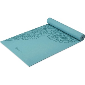 image:imageGaiam Yoga Mat  Premium 5mm Print Thick Non Slip Exercise amp Fitness Mat for All Types of Yoga Pilates amp Floor Workouts 68 x 24 x 5mm  Printed Design  Sticky NonSlip Surface  5mm Cushioning  Yoga Pilates amp Floor Workouts  68x24Paisley Frost