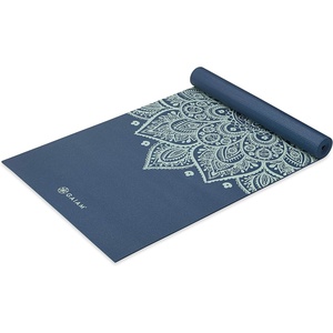 image:imageGaiam Yoga Mat  Premium 5mm Print Thick Non Slip Exercise amp Fitness Mat for All Types of Yoga Pilates amp Floor Workouts 68 x 24 x 5mm  Printed Design  Sticky NonSlip Surface  5mm Cushioning  Yoga Pilates amp Floor Workouts  68x24Indigo Sundial