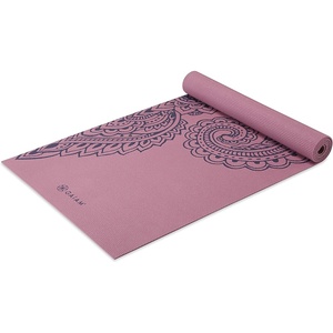 image:imageGaiam Yoga Mat  Premium 5mm Print Thick Non Slip Exercise amp Fitness Mat for All Types of Yoga Pilates amp Floor Workouts 68 x 24 x 5mm  Printed Design  Sticky NonSlip Surface  5mm Cushioning  Yoga Pilates amp Floor Workouts  68x24Paisley Tropical