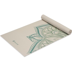 image:imageGaiam Yoga Mat  Premium 5mm Print Thick Non Slip Exercise amp Fitness Mat for All Types of Yoga Pilates amp Floor Workouts 68 x 24 x 5mm  Printed Design  Sticky NonSlip Surface  5mm Cushioning  Yoga Pilates amp Floor Workouts  68x24Vintage Green Point