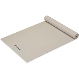 image:imageGaiam Yoga Mat  Premium 5mm Solid Thick Non Slip Exercise amp Fitness Mat for All Types of Yoga Pilates amp Floor Workouts 68 x 24 x 5mm  Premium nonslip mat in solid colors Cushioned support for yoga Pilates amp floor workouts at home or studioSandstone