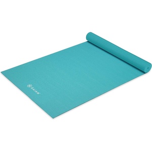 image:imageGaiam Yoga Mat  Premium 5mm Solid Thick Non Slip Exercise amp Fitness Mat for All Types of Yoga Pilates amp Floor Workouts 68 x 24 x 5mm  Premium nonslip mat in solid colors Cushioned support for yoga Pilates amp floor workouts at home or studioLight Blue