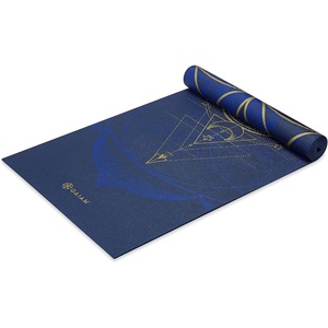 image:imageGaiam Yoga Mat  Premium 6mm Print Reversible Extra Thick Non Slip Exercise amp Fitness Mat for All Types of Yoga Pilates amp Floor Workouts 68 x 24 x 6mm ThickMetallic Sun  Moon